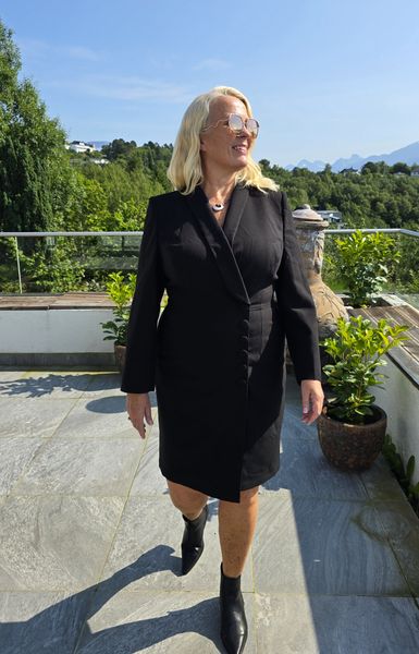 CHARLIZE SHORT SMOKINGDRESS  - NEW EDITION - black 