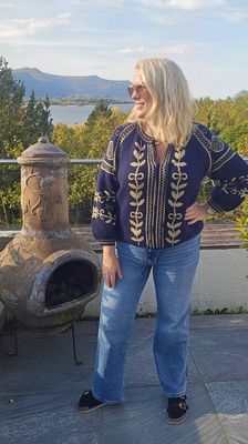 Hovedbilde TILIA  KNIT (RM6017) ONE SIZE - Navy blue w/gold