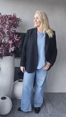 Hovedbilde AMORE LOUNGE TOP - jeansblue -