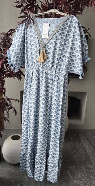 MARBELLA DRESS (7527) MAPP JEANS - jeans blue- 1 stk l, 1 stk s