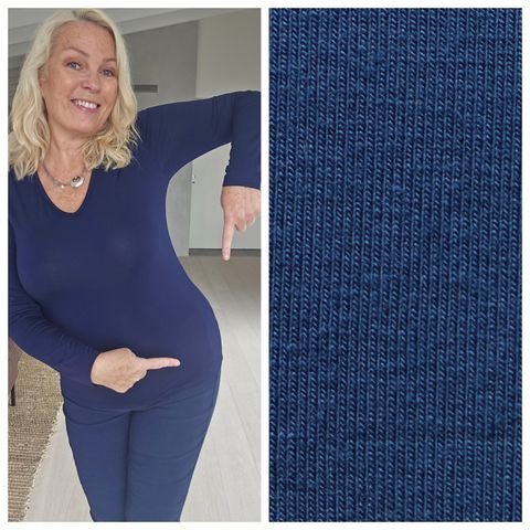 Hovedbilde Secret Long Sleeve – V-neck - indigo blue - ...