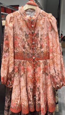 Hovedbilde ZINNIA SHORT DRESS - korall