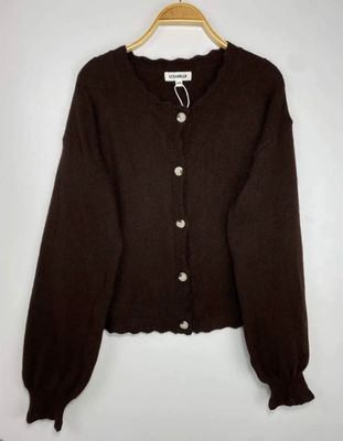 Hovedbilde LUELLE RUFFLE KNIT (2540-2014 ) - brown - ca.20 ...