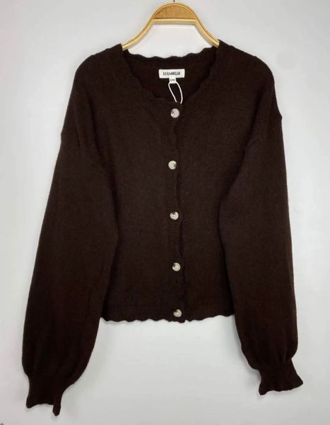 LUELLE RUFFLE KNIT (2540-2014 ) - brown - ca.20 august levering