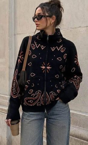 Hovedbilde TINDRA CARDIGAN ( lu2530-2006 ) - black ( orange ...