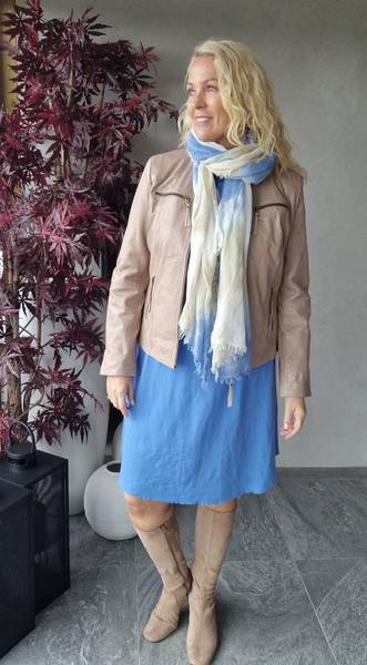 By Basics - DRESS A - LINE ( 7032 )  - milky blue ( turkis )- 1 stk XL