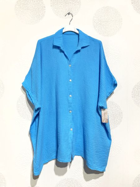 CALYPSO SHIRT ( rx9815) - turquoise