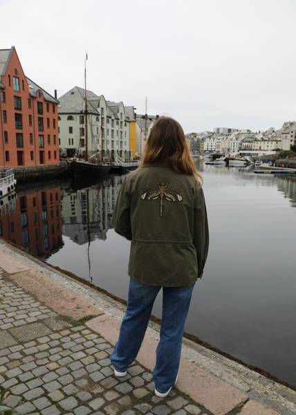 ARMY JACKET - Depeche - olivengr&oslash;nn- 1 stk l/xl