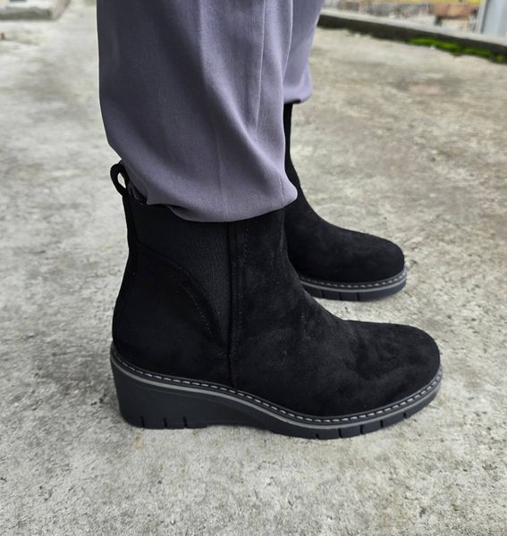 KAIA SUEDE BOOTS (HL-56) - Black