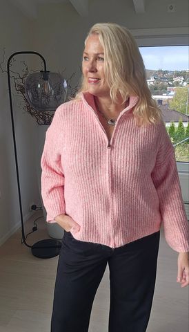 Hovedbilde EIRA ZIP KNIT CARDIGAN (ssh80055 )- pink