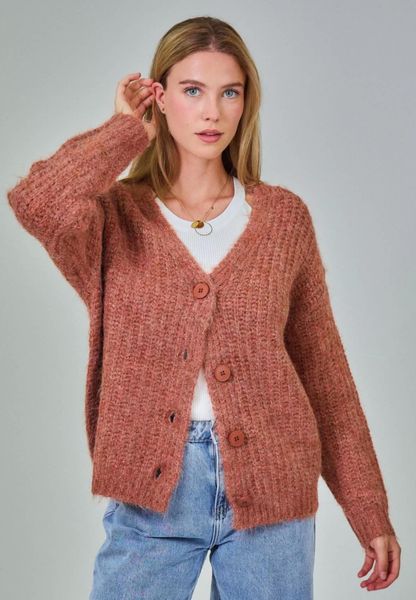 TUSCAN CARDIGAN (RM5003) ONE SIZE - Terracotta - ca 25. august levering