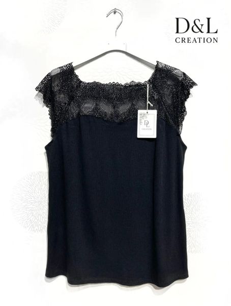 FEMME LACE TOP (BSQ6290)&nbsp;- black