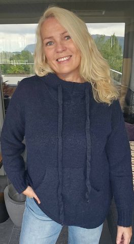 Hovedbilde SELIA HOODED KNIT  (1196-2069) - Navy -