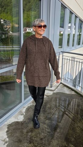 Hovedbilde SELIA HOODED KNIT  (1196-2069) - Brown -