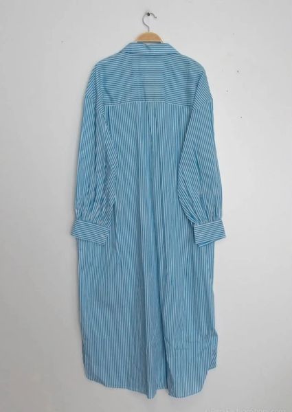 Carolina Shirt Dress (9607-3236) - Blue turquoise - ca.25 august levering