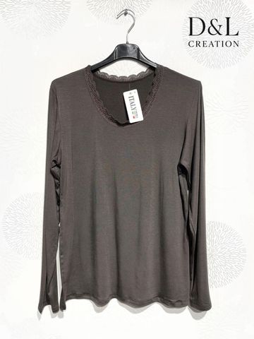 Hovedbilde VIVIENNE LACE TOP - ( bsq6256 ) - brown