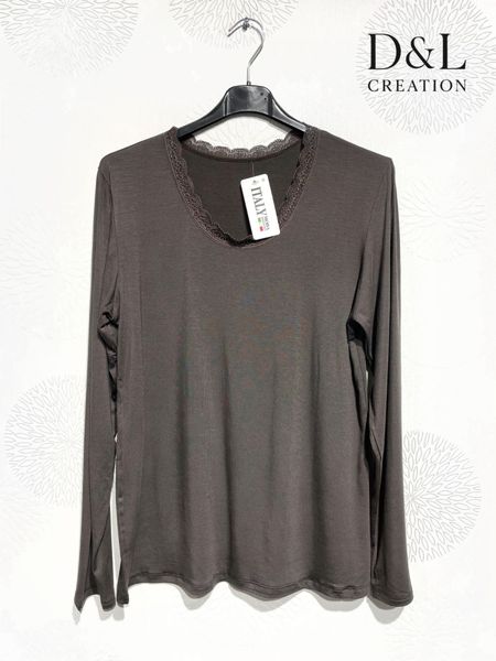 VIVIENNE LACE TOP - ( bsq6256 ) - brown