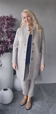 Hovedbilde SCARLET WOOL COAT - sand melange - slutt april