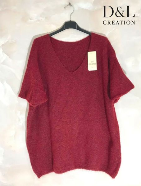 OTILIE KNIT TOP (NY9169) - burgundy