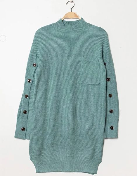 DAKOTA KNIT DRESS - Sea Green - (2330-3422) - LEVERING CA. 25 august