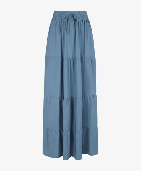 BELLE MAXI SKIRT (RF173) - Blue - ca 25. august levering