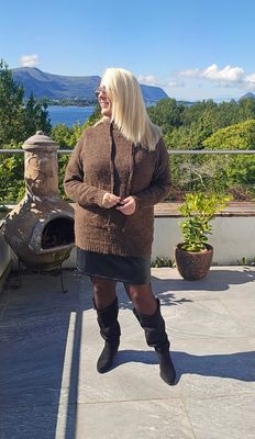 Hovedbilde SELIA HOODED KNIT  (1196-2069) - Brown -