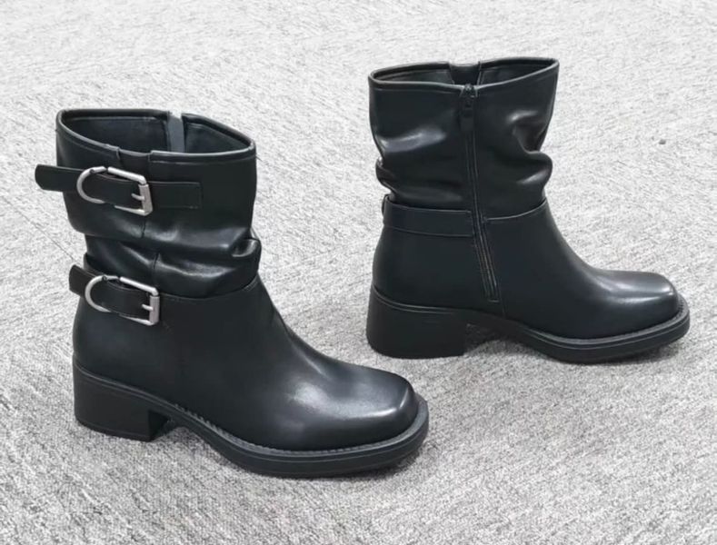 HARLEY BIKER BOOTS (CH921) - Black