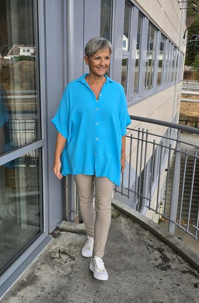 CALYPSO SHIRT ( rx9815) - turquoise