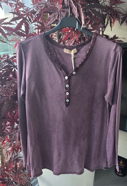 Mdc Jennifer T-shirt lang arm (9005) - prugna- kun l/xl