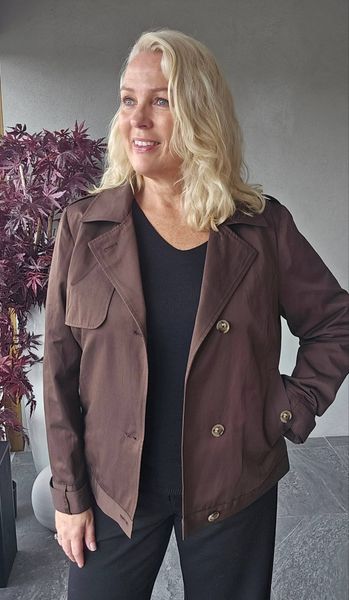 AUDREY SHORT TRENCH - brown - ca. 1 mai levering