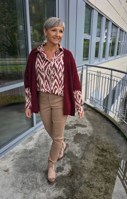 Hovedbilde ZELIA BLOUSE (880-1) - Bordeaux 