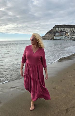 Hovedbilde NIKITA DRESS - camelia rose 