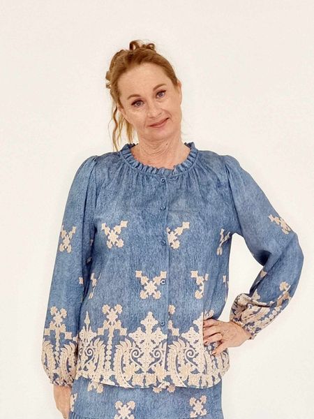 MONA BLOUSE ( 133382) - Cat & Co